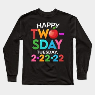 apple twosday 2 22 22 Long Sleeve T-Shirt